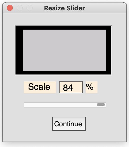 Drag
slider to scale pictures